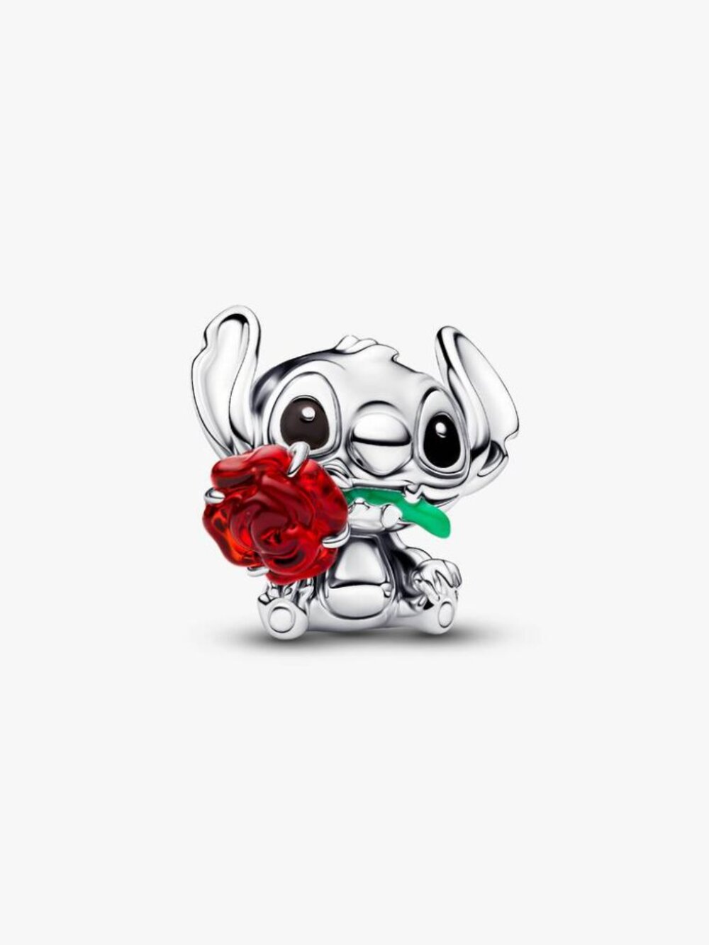 Pandora Disney Stitch Rose Murano Glass Charm